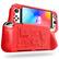 Front. Kitcheniva - Durable Silicone Case For Nintendo Switch OLED Model 2021 Shockproof Shell Red - Red.