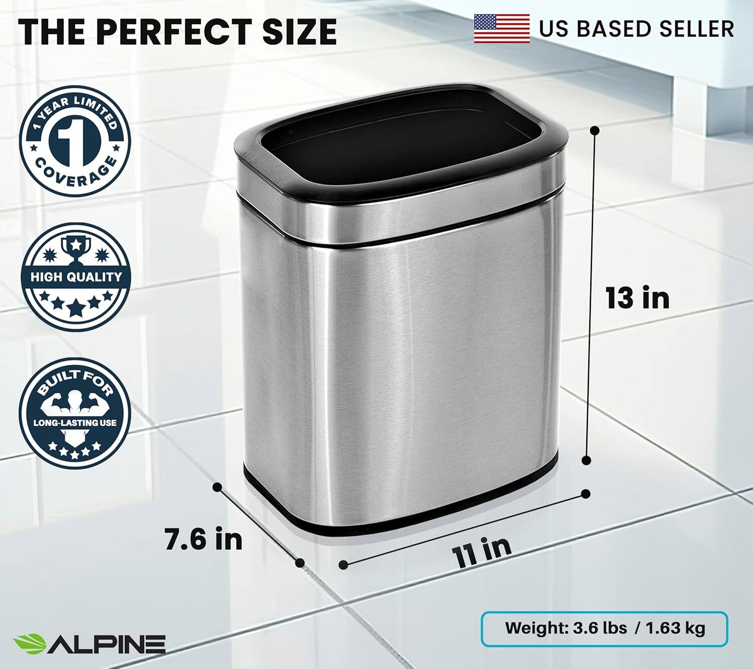 THE PERFECT SIZE, US BASED SELLER, YEAR LIMITED 1 COVERAGE, HIGH QUALITY, 13 in, BUILT FOR LONG-LASTING USE, 7.6 in, 11 in, ALPINE, Weight: 3.6 lbs / 1.63 kg