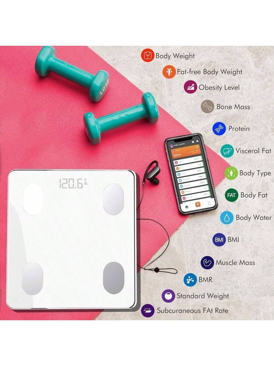 Body Weight  
Fat-free Body Weight  
Obesity Level  
Bone Mass  
Protein  
Visceral Fat  
Body Type  
Body Fat  
Body Water  
BMI  
Muscle Mass  
BMR  
Standard Weight  
Subcutaneous Fat Rate