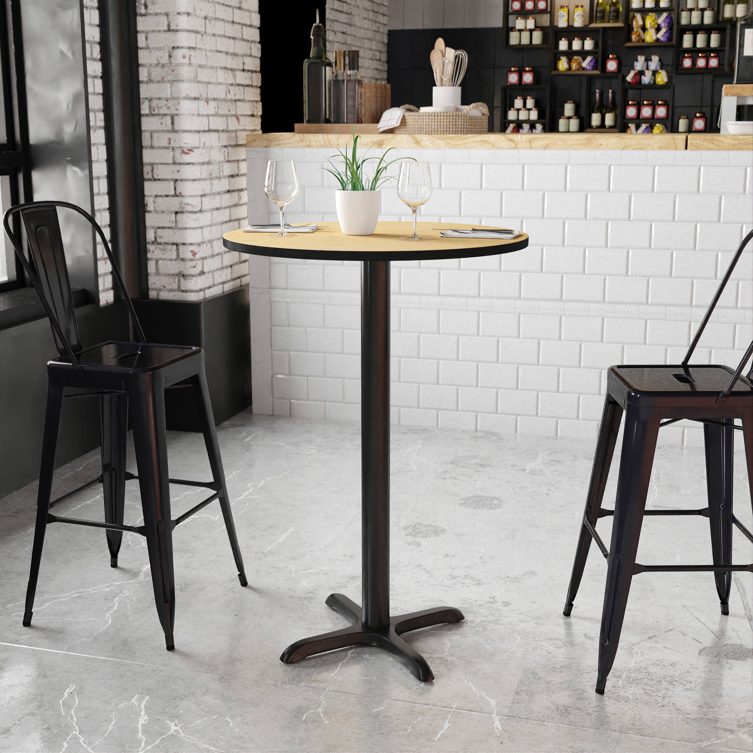 Flash Furniture Stiles 30'' Round Laminate Table Top with 22'' x 22 ...