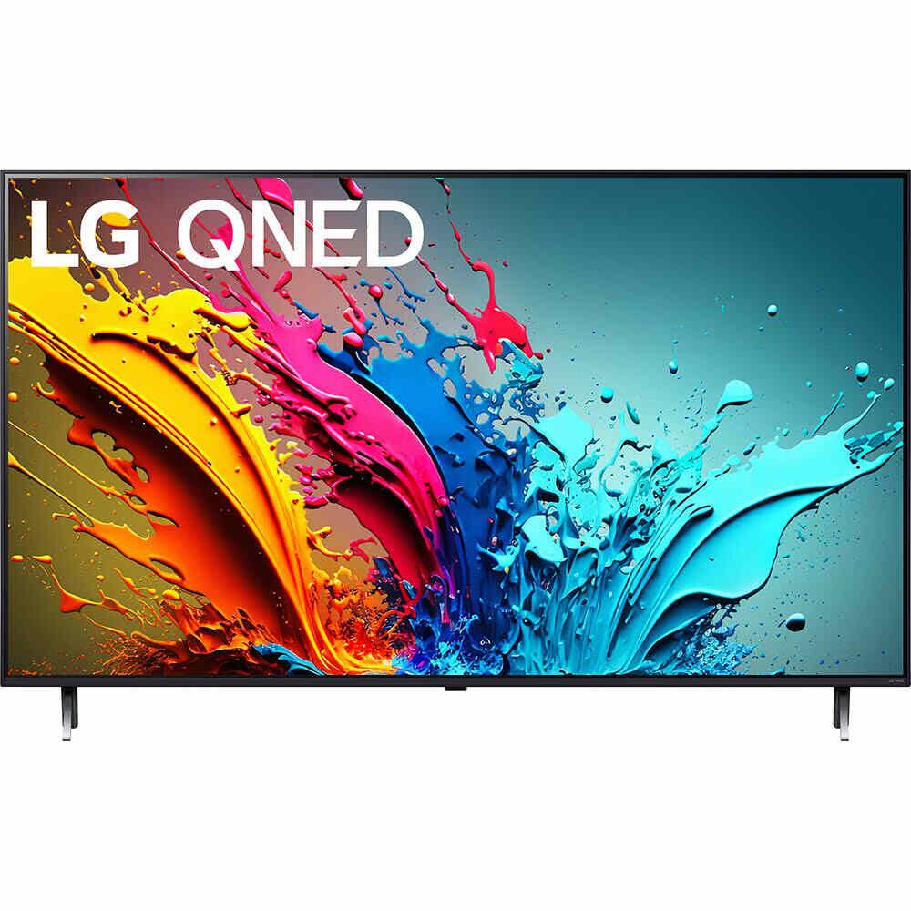 Front. LG - 65'' Class QNED 4K LED QNED85T Series Smart TV - Black.