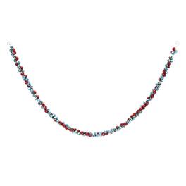 BreeBe - Metal Sleigh Bell Cluster Garland (Set of 2) - Red, Blue