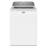 Maytag - 4.8 Cu. Ft. High Efficiency Top Load Washer with Steam and Extra Power Button - White - Front_Zoom