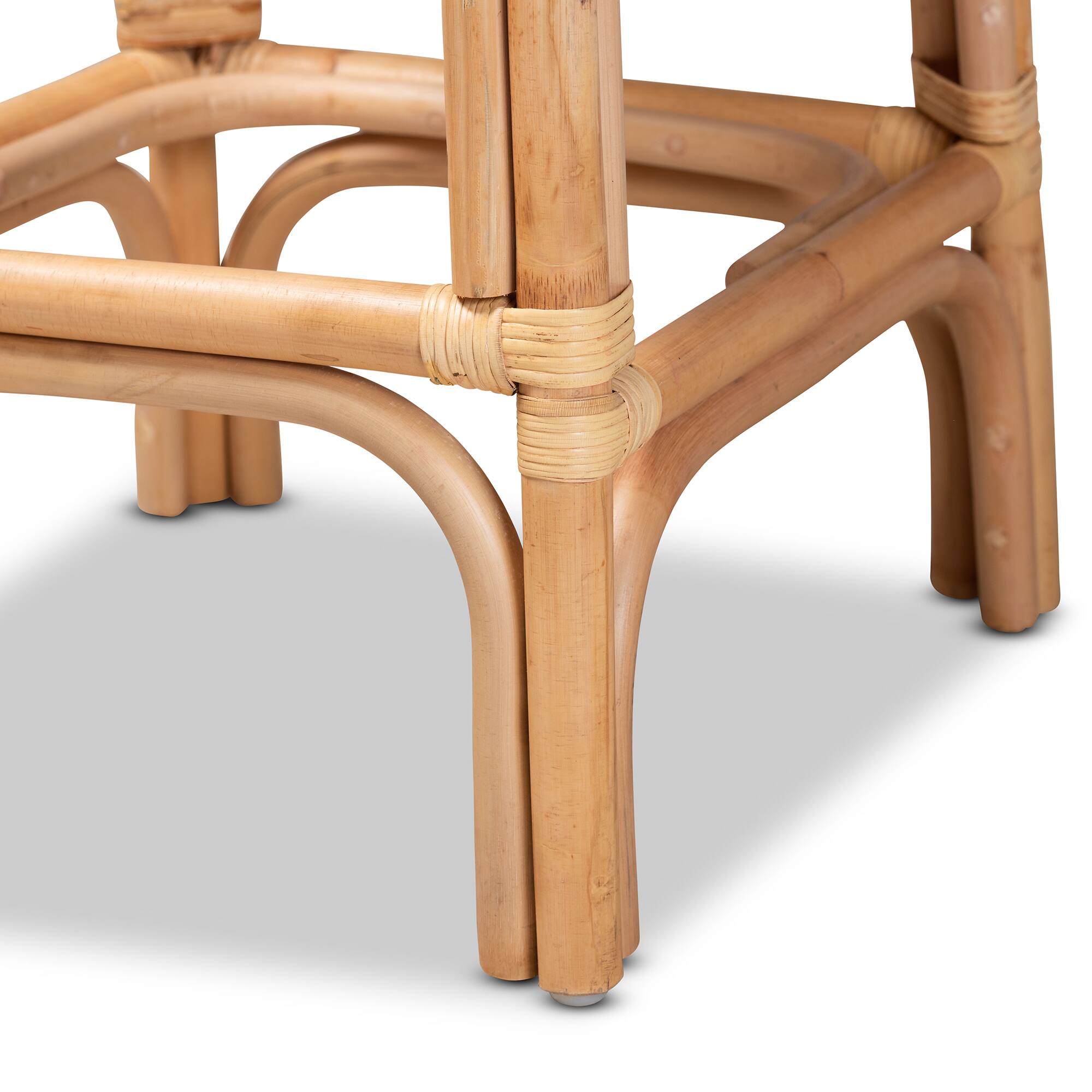 Alt View 2. bali & pari - Athena Modern and Contemporary Natural Finished Rattan Counter Stool - Natural.