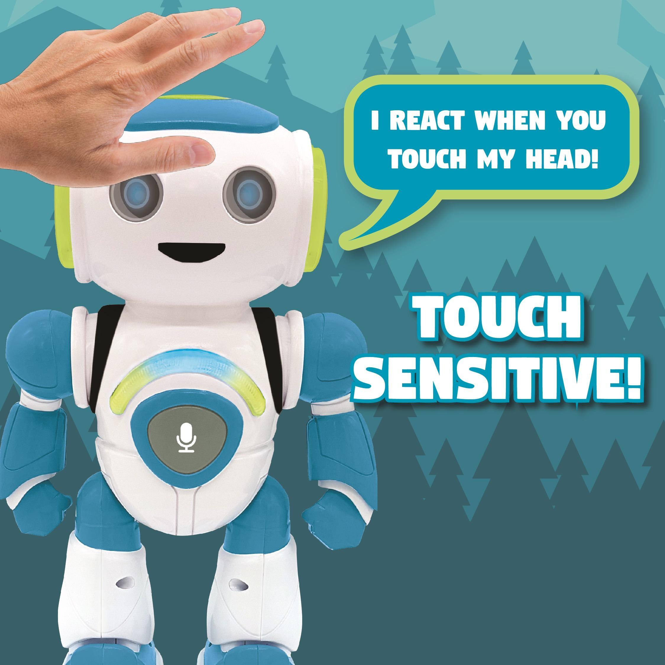 I react when you touch my head!  
Touch sensitive!