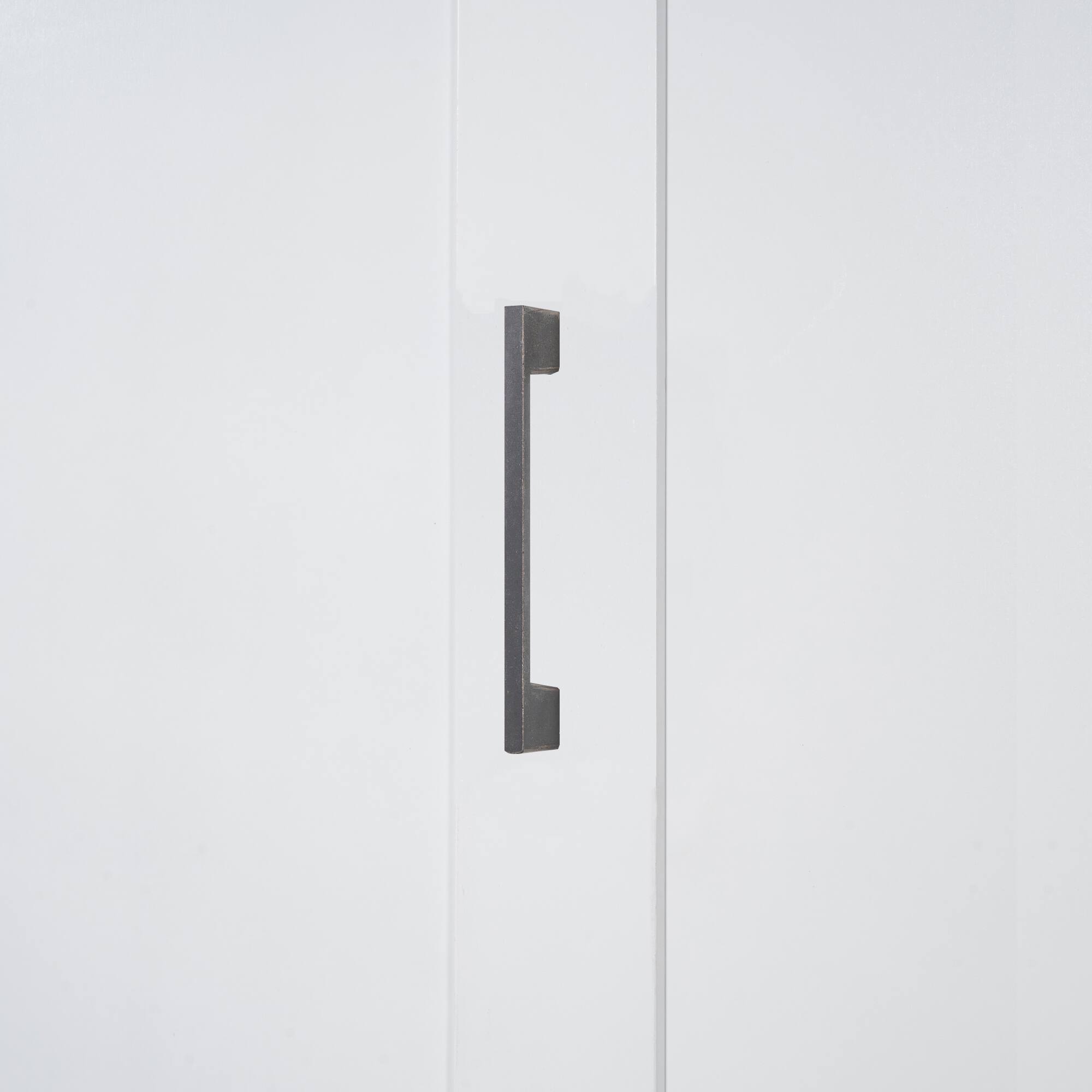 Alt View 10. Tiramisubest - Queen Size Murphy Bed with Closet, White, MDF+LVL, 117x85x87 inches, 362 lbs - White.