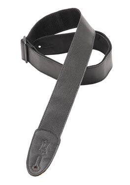 Levy's Leathers - Garment Leather Guitar Strap, Classics Series - 2 inch. Wide - Black