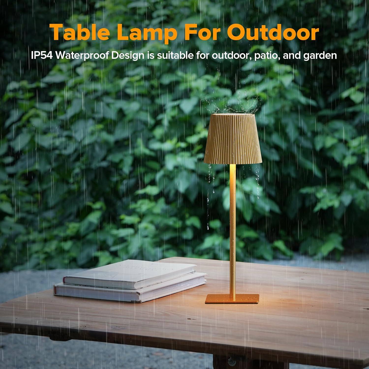 Table Lamp For Outdoor

IP54 Waterproof Design is suitable for outdoor, patio, and garden