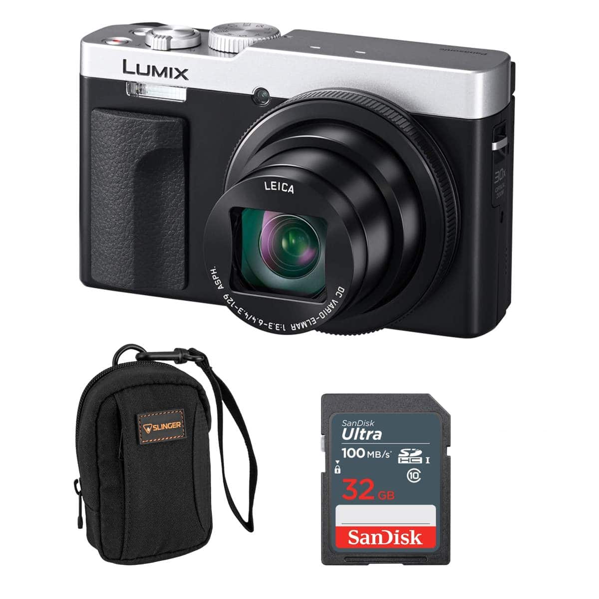 Bundle - Panasonic - LUMIX ZS99 Digital Camera