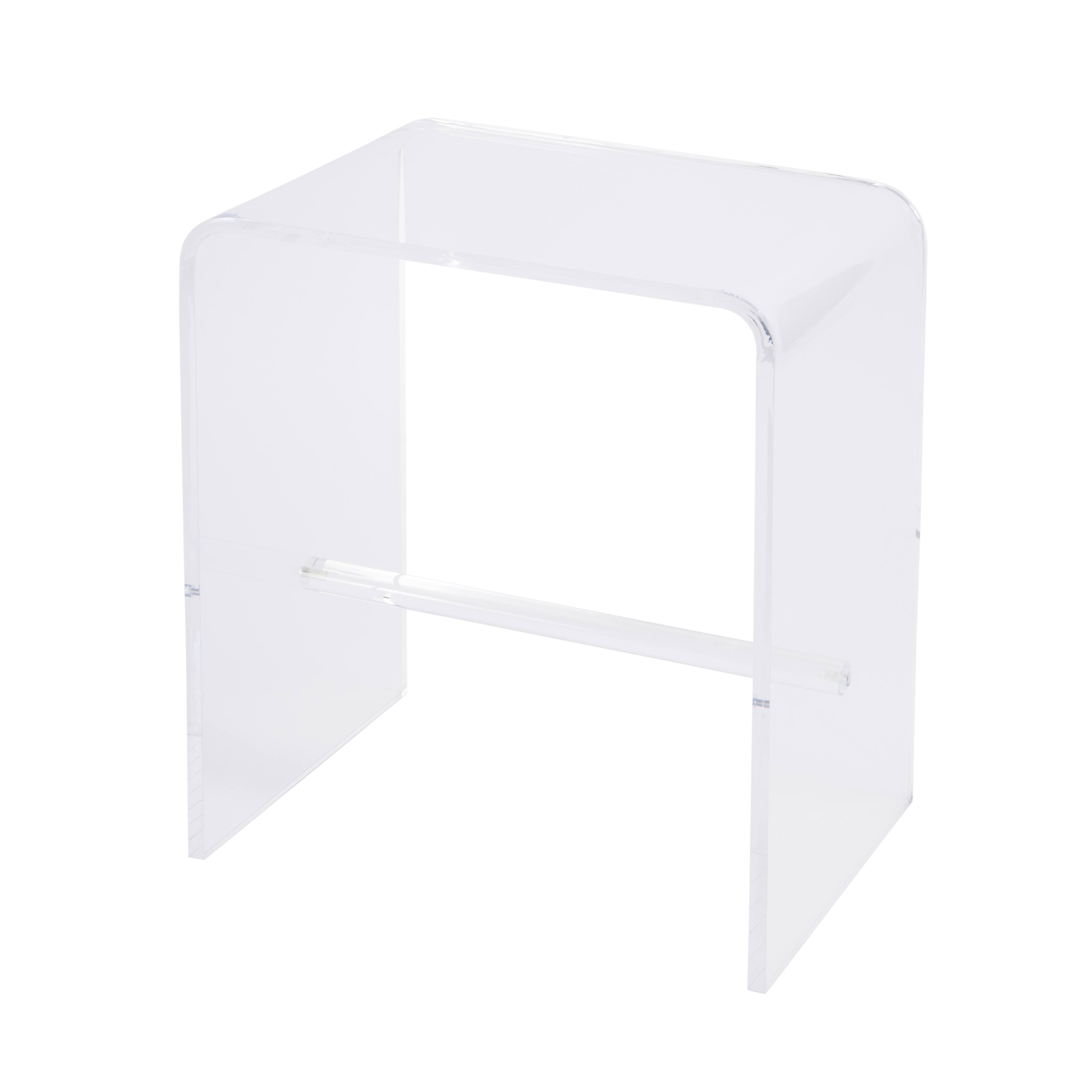 Butler Specialty Corsica 20 in. W Rectangular Acrylic Side Table Clear ...