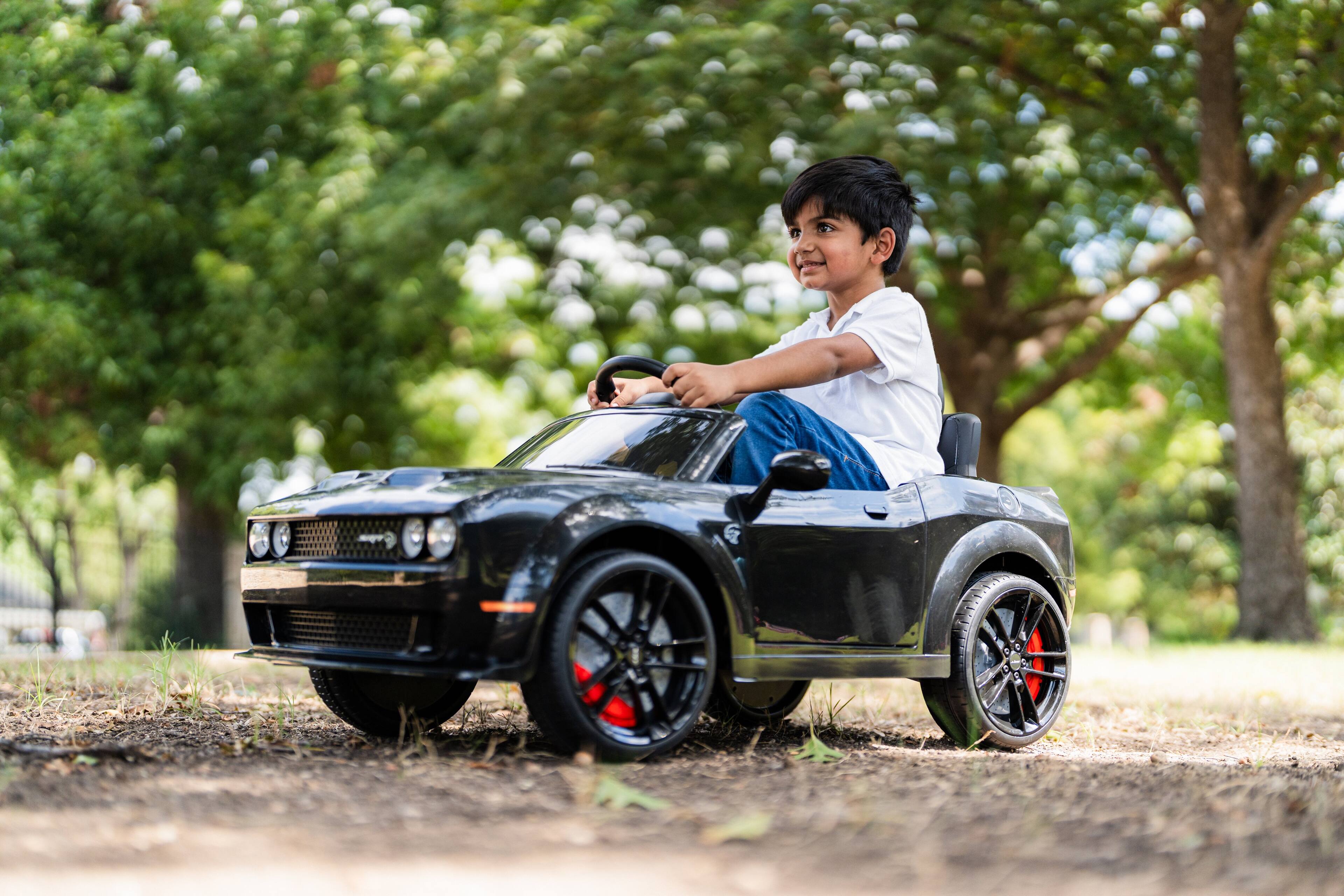 Alt View 21. Best Rideon Cars - Dodge Challenger 12V Black - Black.