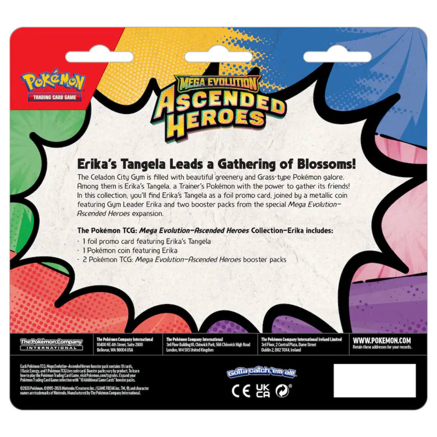Pokémon Pokemon ME2.5 Ascended Heroes 2 Pack Blister | Erika Pokémon Pokemon ME2.5 Ascended Heroes 2 Pack Blister | Erika