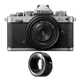 Nikon - Zfc Mirrorless Camera with 28mm Lens and FTZ II Mount Adapter - Black