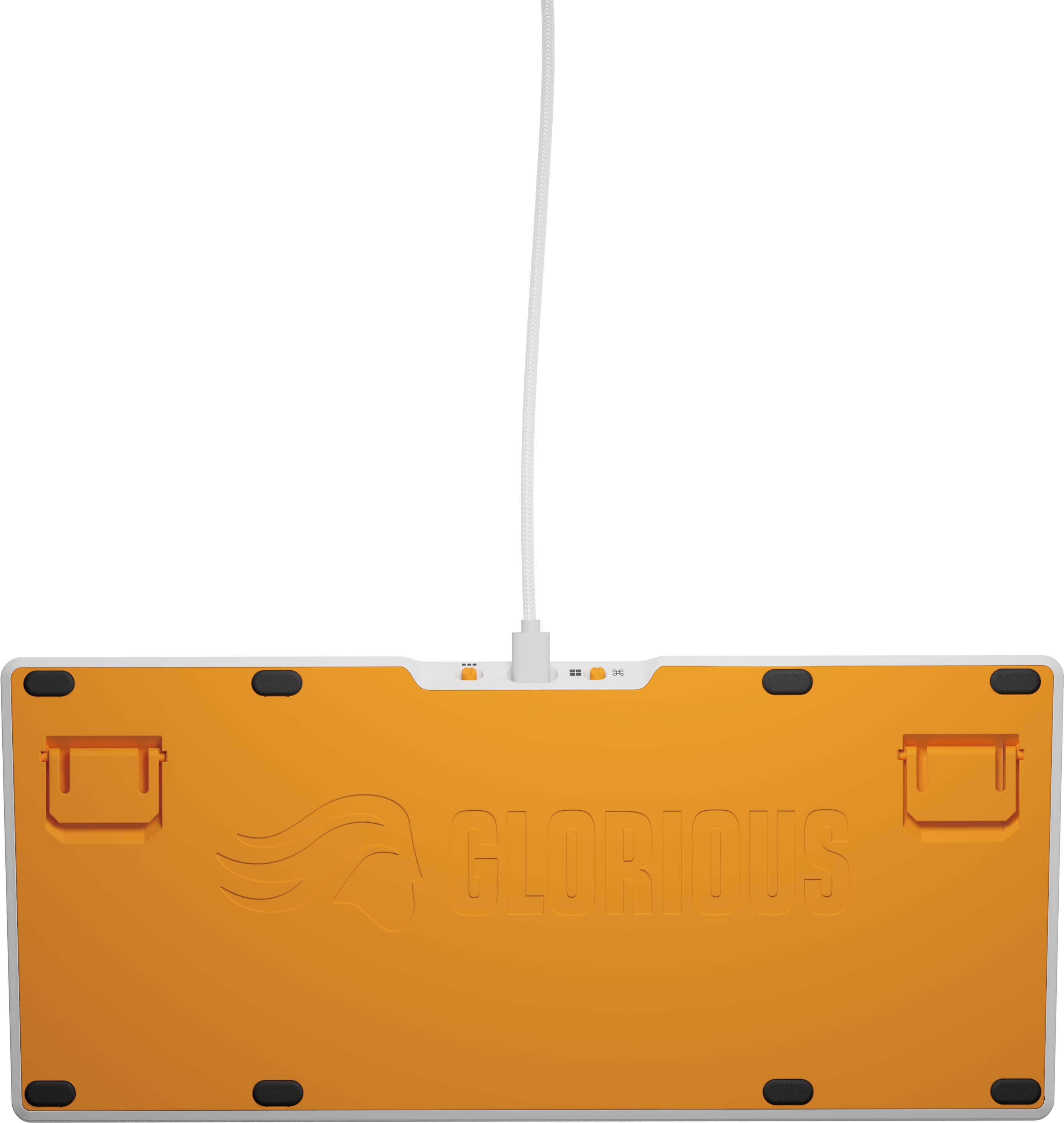 Left. Glorious - GMMK 3 HE 75% Wired Hall-Effect Linear Switch Gaming Keyboard with Rapid Trigger and Adjustable Actuation - White.