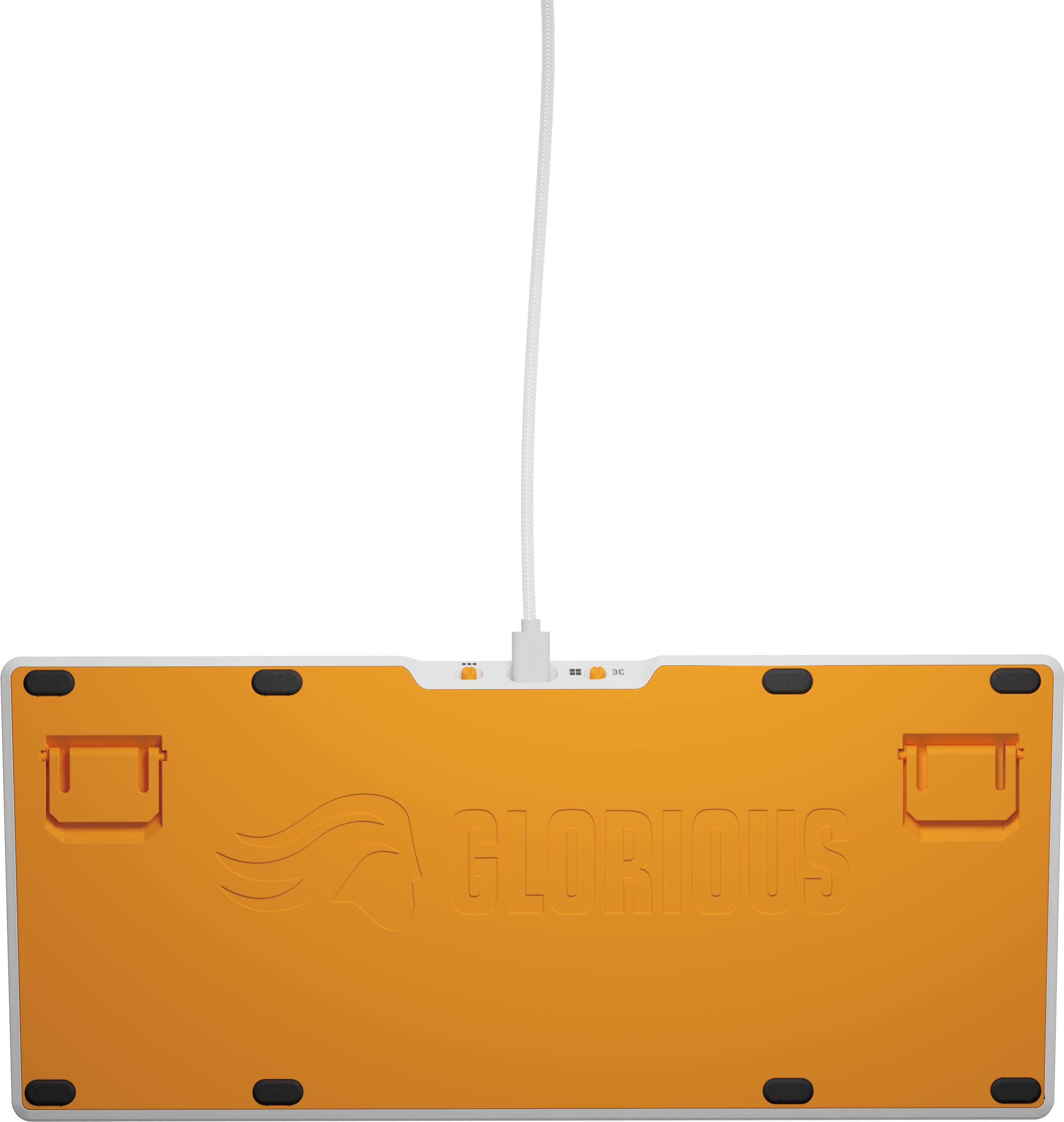 Left. Glorious - GMMK 3 HE 75% Wired Hall-Effect Linear Switch Gaming Keyboard with Rapid Trigger and Adjustable Actuation - White.