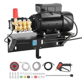VEVOR - Electric Pressure Washer Pump Kit, 1220 PSI, 2.2 GPM, Triplex Power Washer Pump with 2 HP Motor 120 V - Black