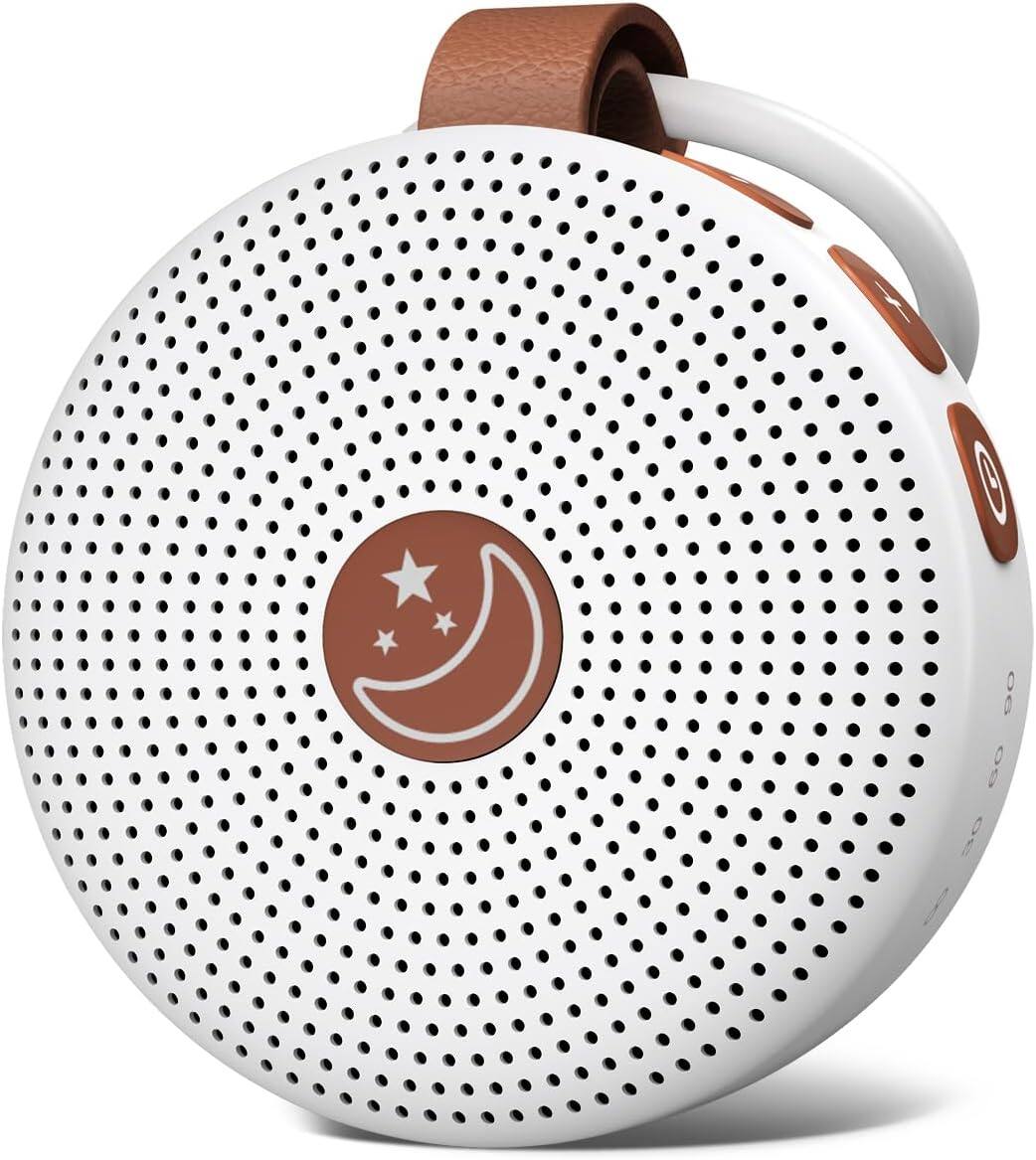 Front. FINEAK - Battery Mini White Noise Machine 30 Soothing Sounds for Kids Adults - White.