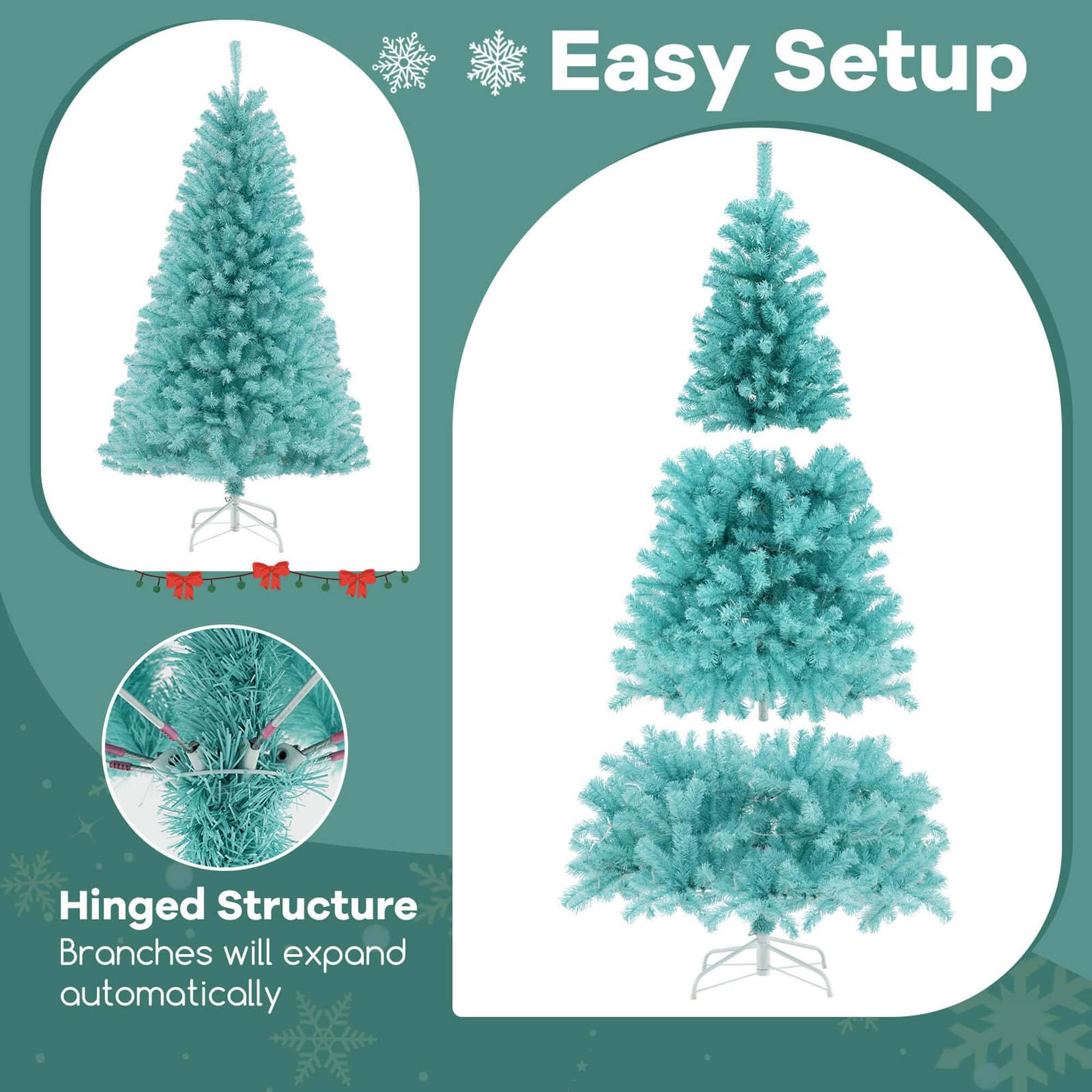 Easy Setup

Hinged Structure
Branches will expand automatically