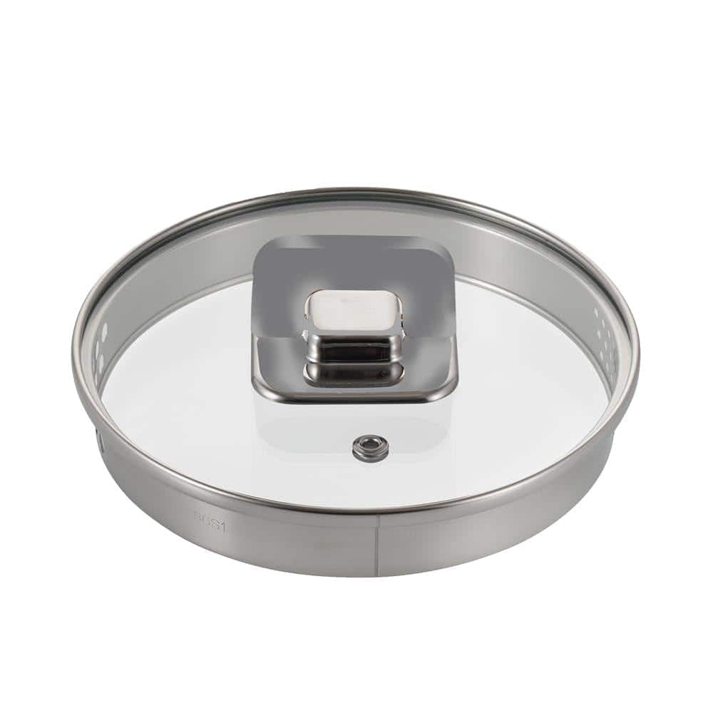 NutriChef - 1.5 Quart Saucepan Pot, Tempered Glass Lids, Works with NCCWSTKGRY (NCWSTKGRY15LID) - Gray