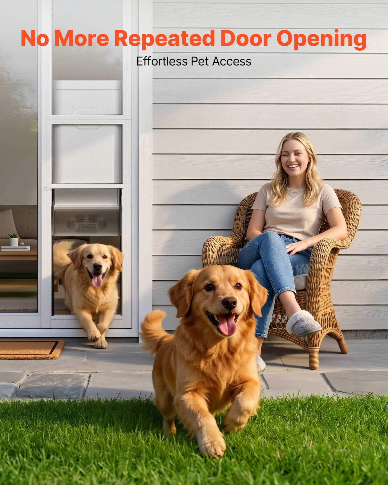 No More Repeated Door Opening  
Effortless Pet Access