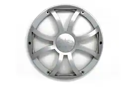 Wet Sounds - REVO 10 XS-S GRILL Silver XS Open Style Grill for the REVO 10 Inch Marine Subwoofer - Black/Gray