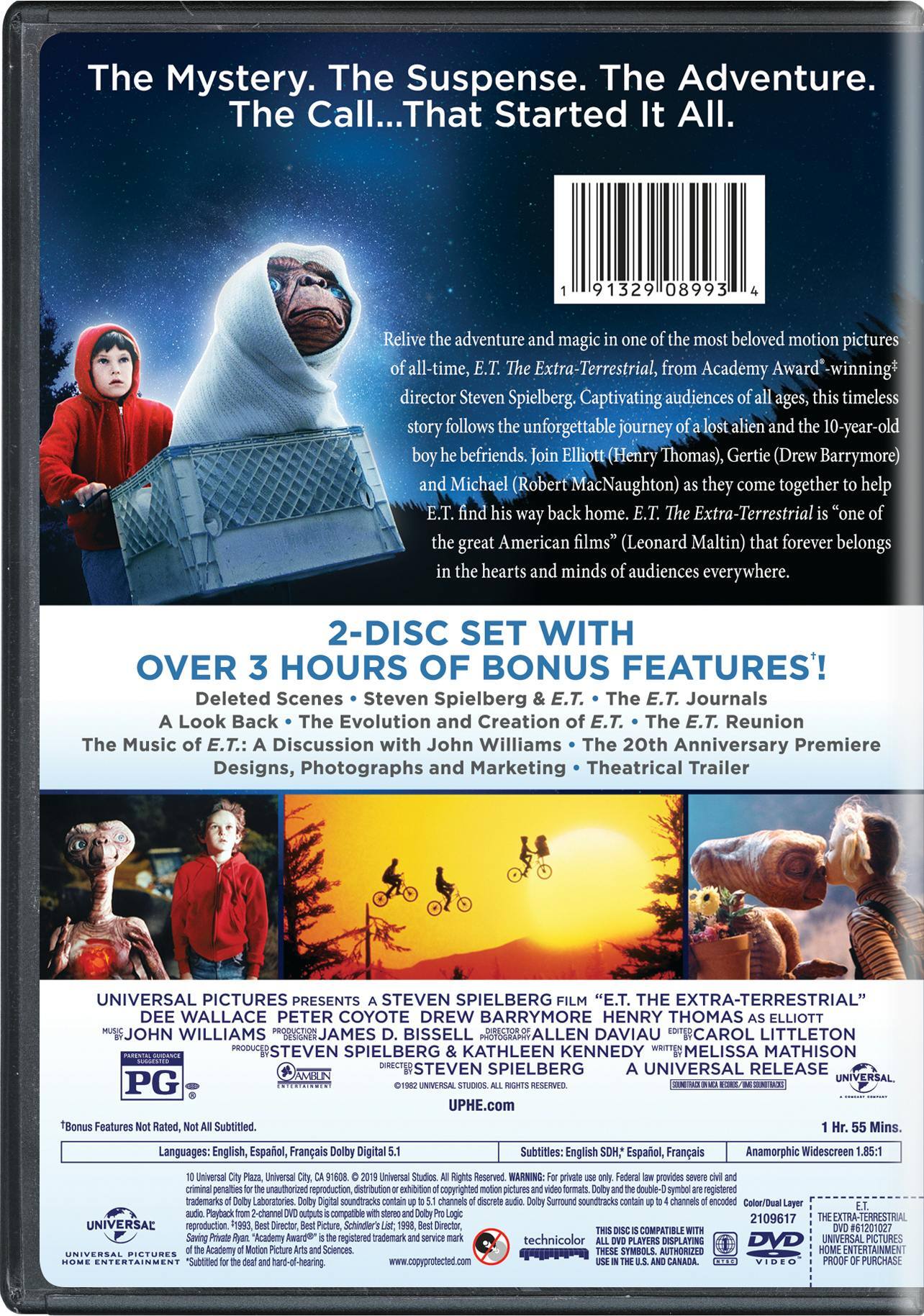 Angle. E.T. The Extra Terrestrial (DVD New Box Art) [DVD].