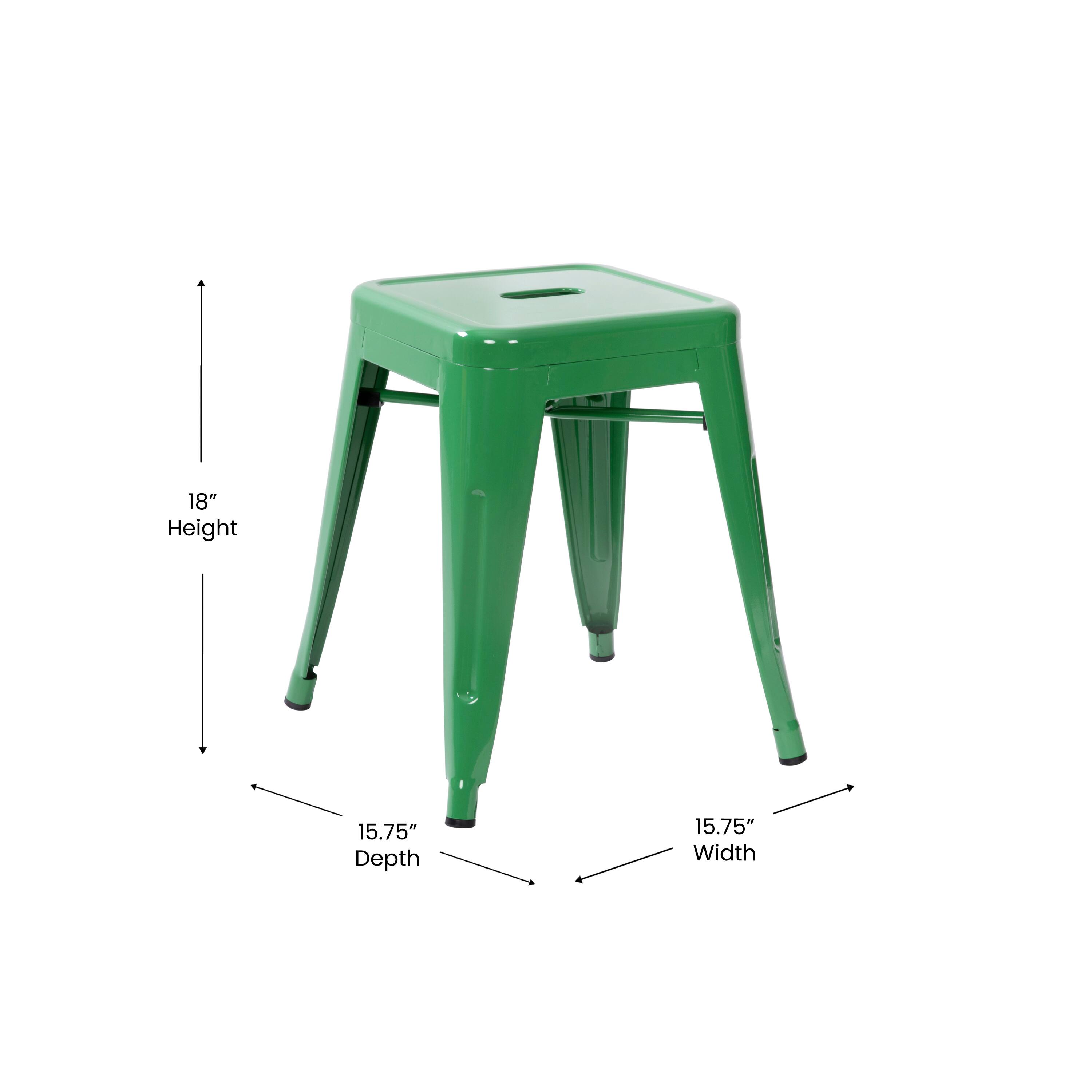 18" Height  
15.75" Depth  
15.75" Width