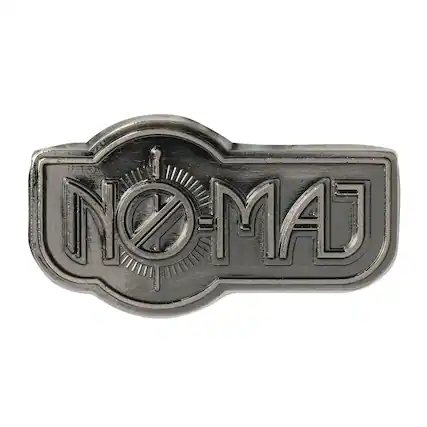 Front. Monogram - Harry Potter Fantastic Beasts Pewter Lapel Pin No Maj - Silver.