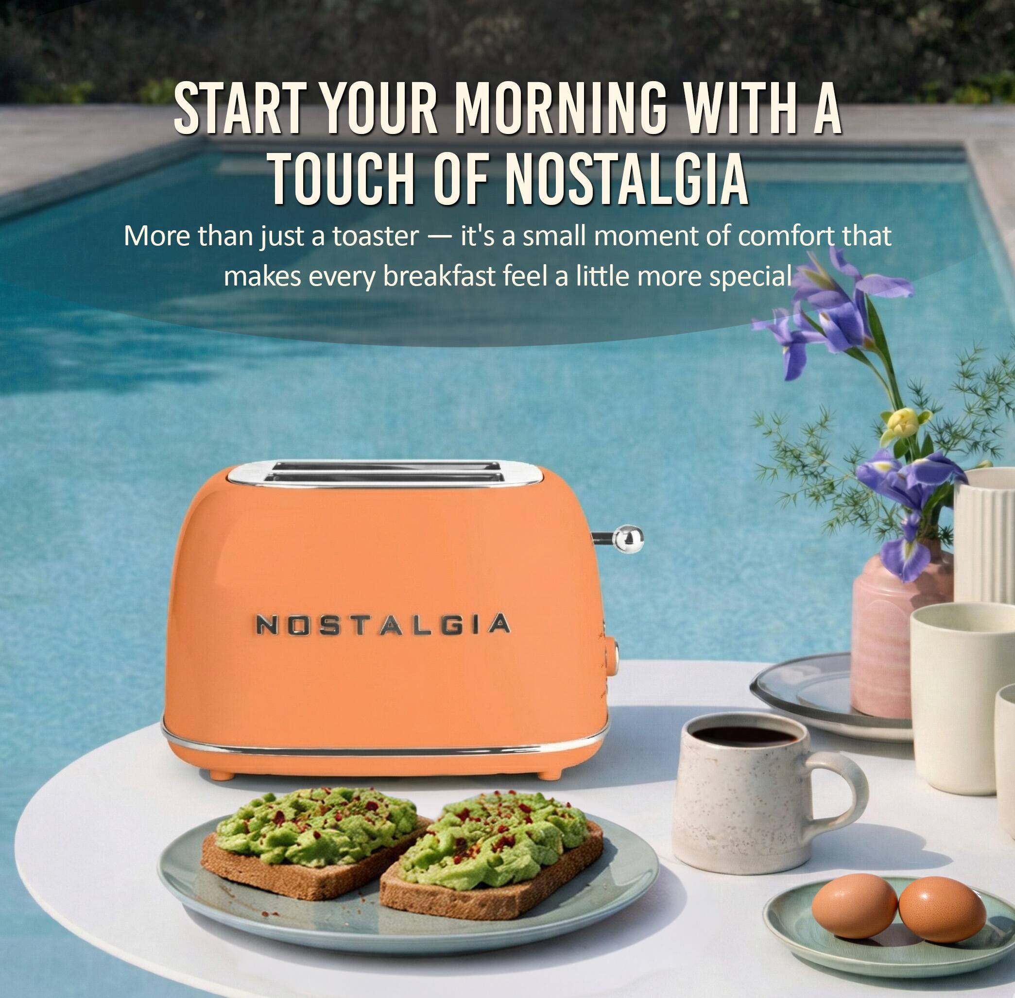 START YOUR MORNING WITH A TOUCH OF NOSTALGIA

More than just a toaster - it's a small moment of comfort that makes every breakfast feel a little more special