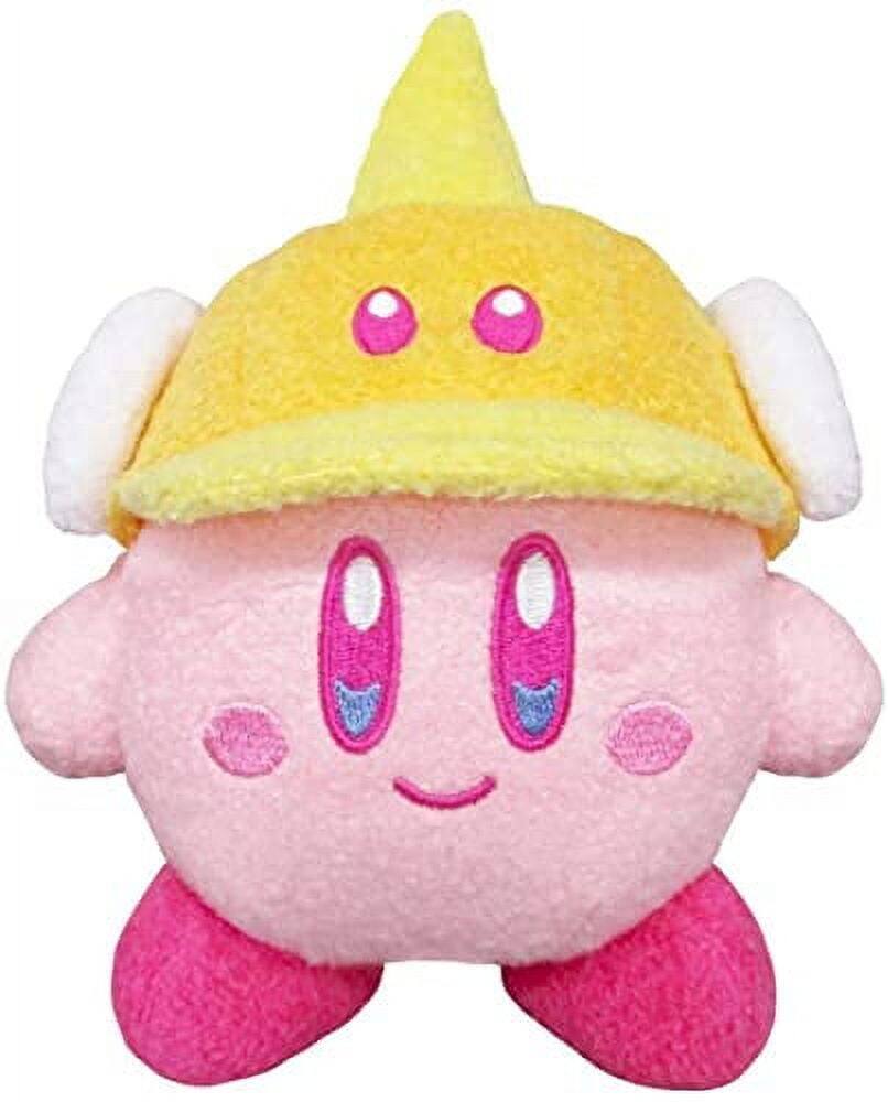Alt View 5. Kirby - Sanei 6 Inch Plush - Kirby Muteki Suteki Closet Cutter MSC-007.