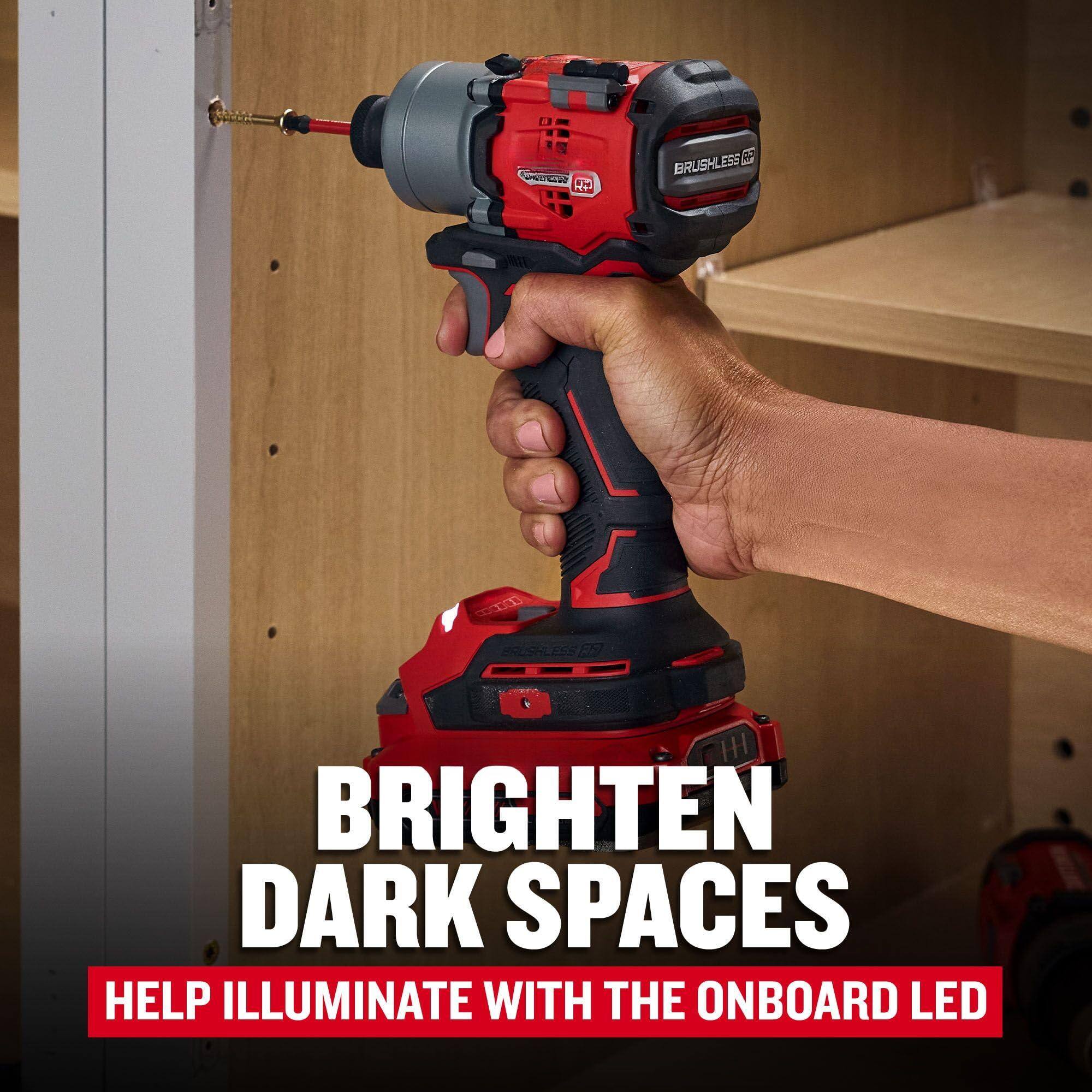 BRIGHTEN DARK SPACES  
HELP ILLUMINATE WITH THE ONBOARD LED