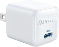 Front. Anker - 20W Wall Charger - White.