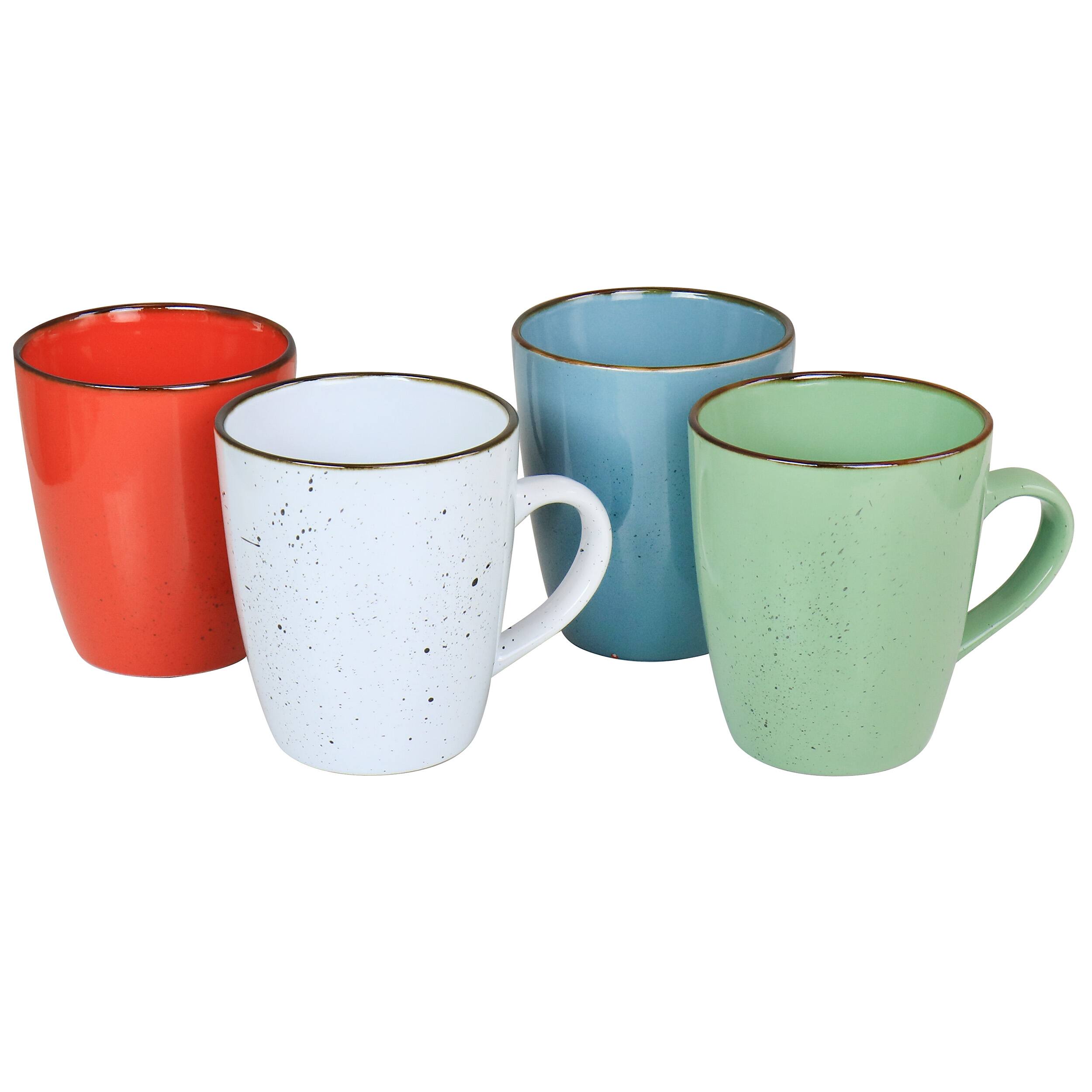 Alt View 3. Elama - Elama Evelyn 20 Piece Mix and Match Round Stoneware Dinnerware Set in Assorted Colors - Assorted.