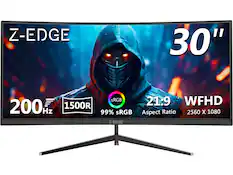 Z-EDGE 30" 200 Hz 1500R 99% sRGB 21:9 WFHD 2560 X 1080