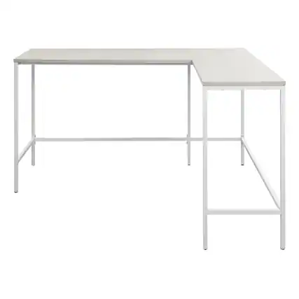 Front. OSP Home Furnishings - Contempo L-Shaped Desk - White Oak.