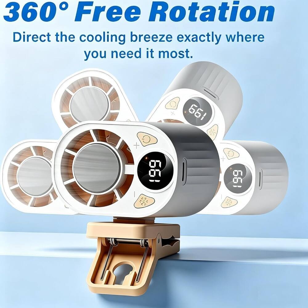 360° Free Rotation  
Direct the cooling breeze exactly where you need it most.