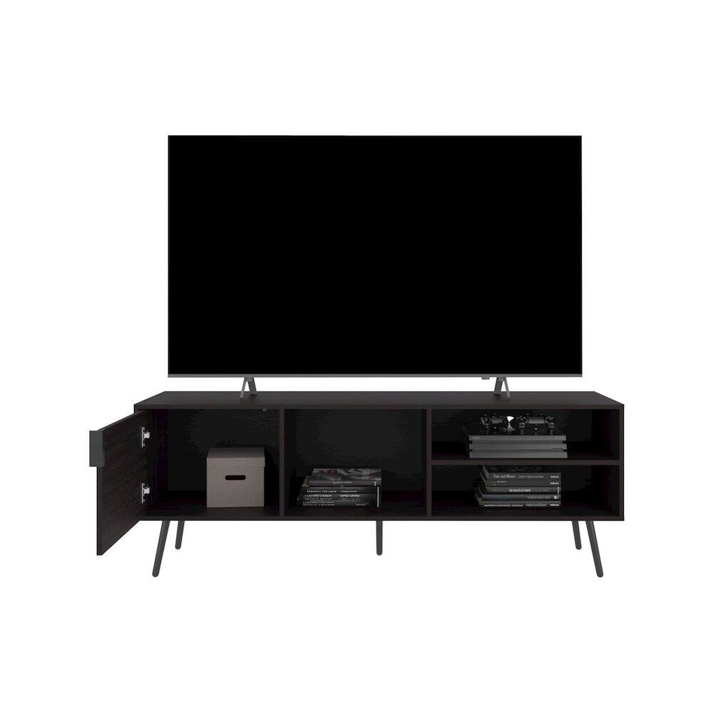 Alt View 4. TuHome - Vulcan Tv Stand Black MDF - Black.