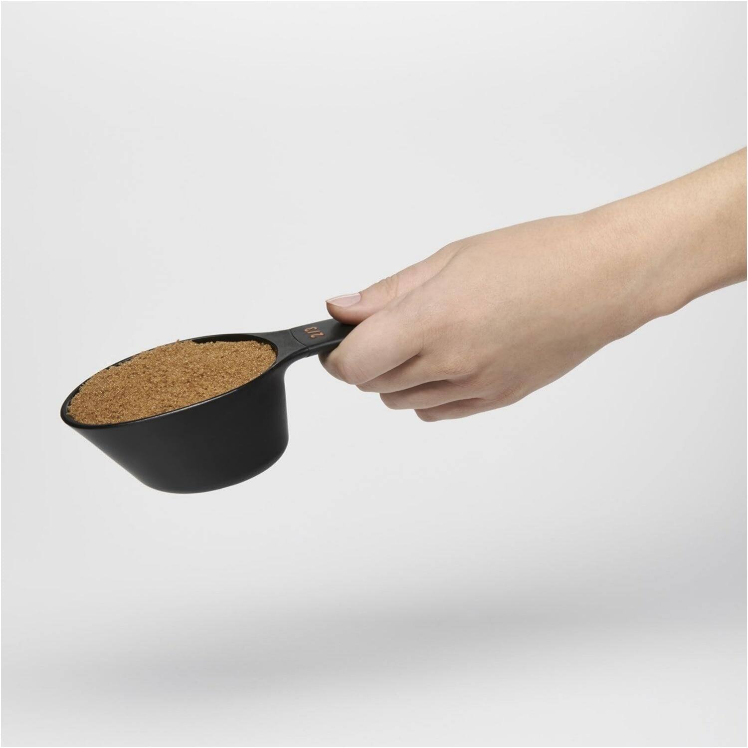 Alt View 1. Giantpower - Plastic Measuring Cups and Spoons Set of 11 Black Color - Black.