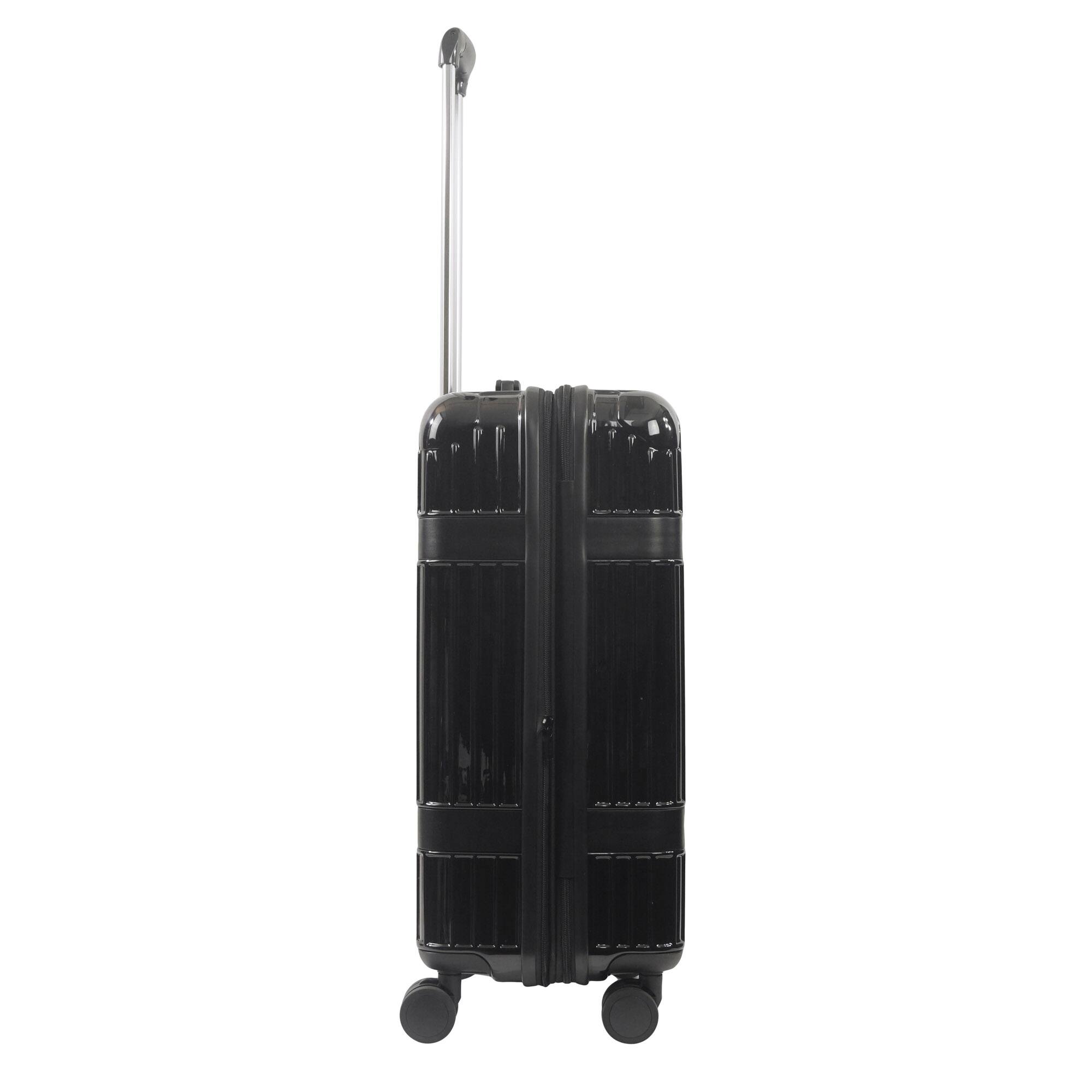 Left. Martha Stewart - The Bedford 26" Hardside Spinner - BLACK.