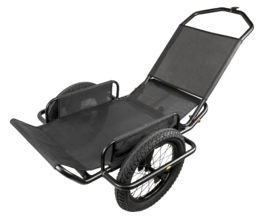 Rambo Bikes - Aluminum Bike Trailer Cart - Heavy-Duty Game Cart and Utility Trailer - 300lbs Maximum Capacity - 6061 Alumi - Black