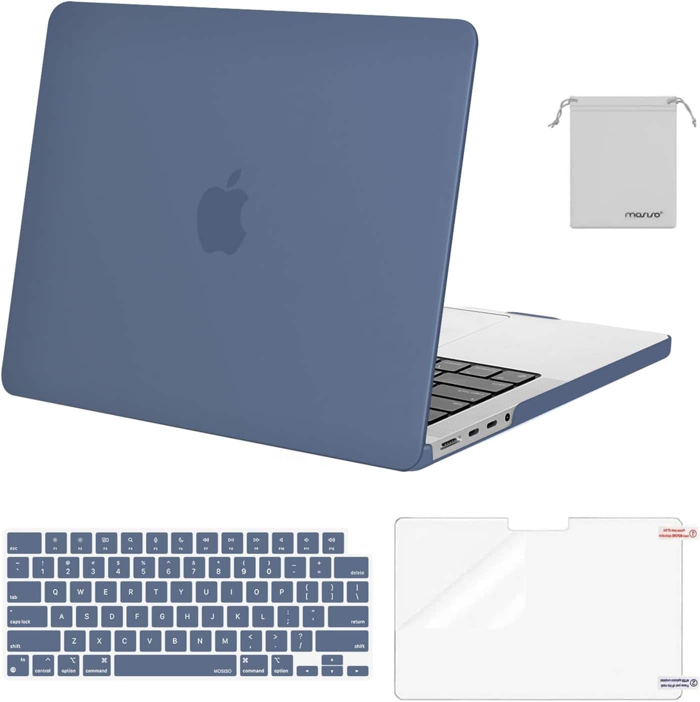 mosiso - Case for MacBook Pro 14 inch Case M5 M4 M3 M2 M1 2026-2021 A3427 A3426 A3434 A3112 A3185 A3401 A2918 A2992 A2779 A2442 - Steel Blue price history on PriceWatchPro