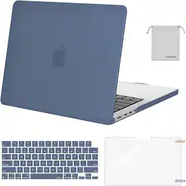 mosiso - Case for MacBook Pro 14 inch Case M5 M4 M3 M2 M1 2026-2021 A3427 A3426 A3434 A3112 A3185 A3401 A2918 A2992 A2779 A2442 - Steel Blue