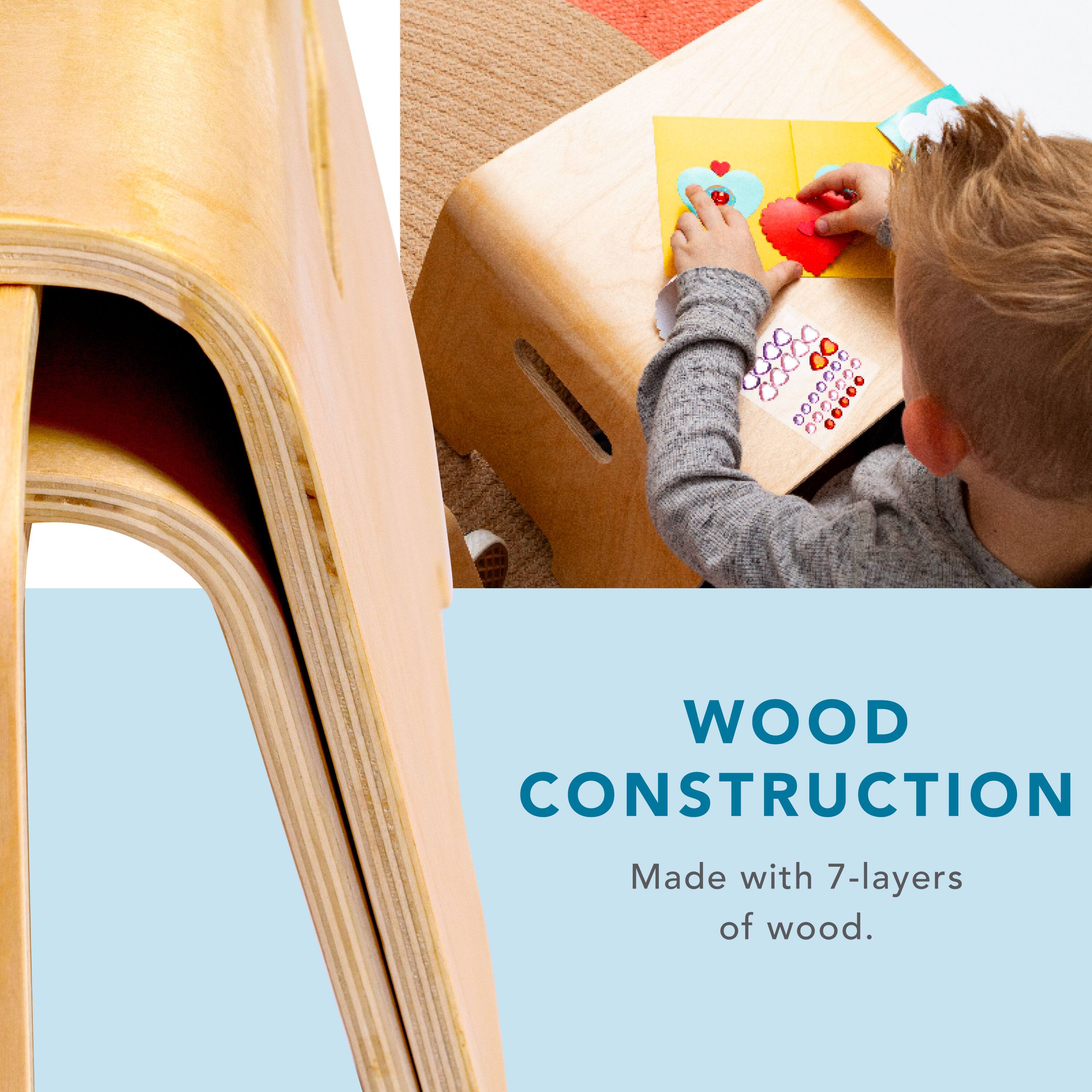 WOOD CONSTRUCTION  
Made with 7-layers of wood.