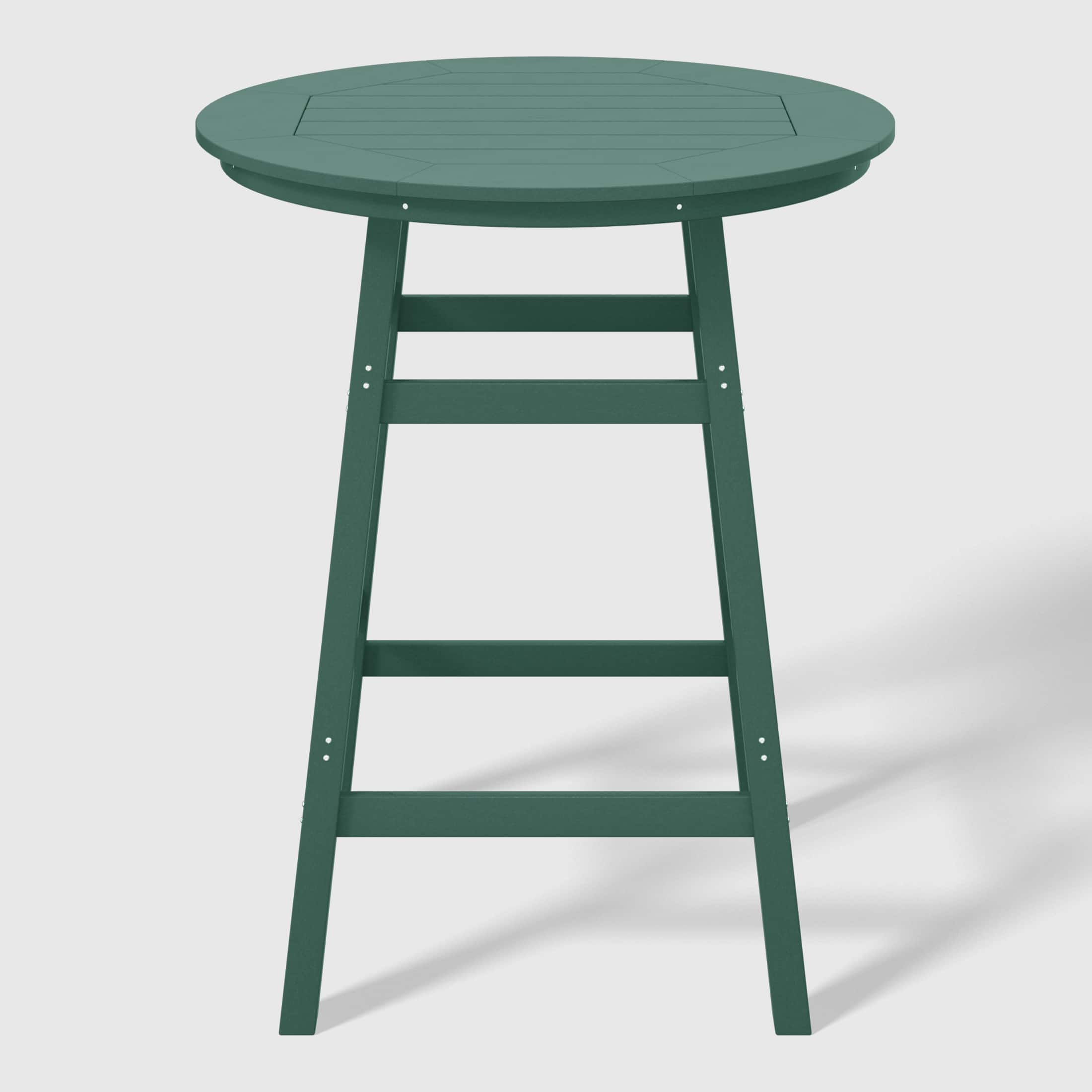 "WestinTrends - Malibu Outdoor 35"" HDPE Round Patio Bar Height Table - Dark Green" price history on PriceWatchPro
