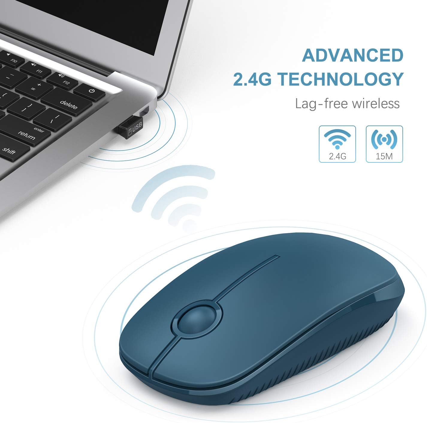 ADVANCED 2.4G TECHNOLOGY  
Lag-free wireless  
2.4G  
15M