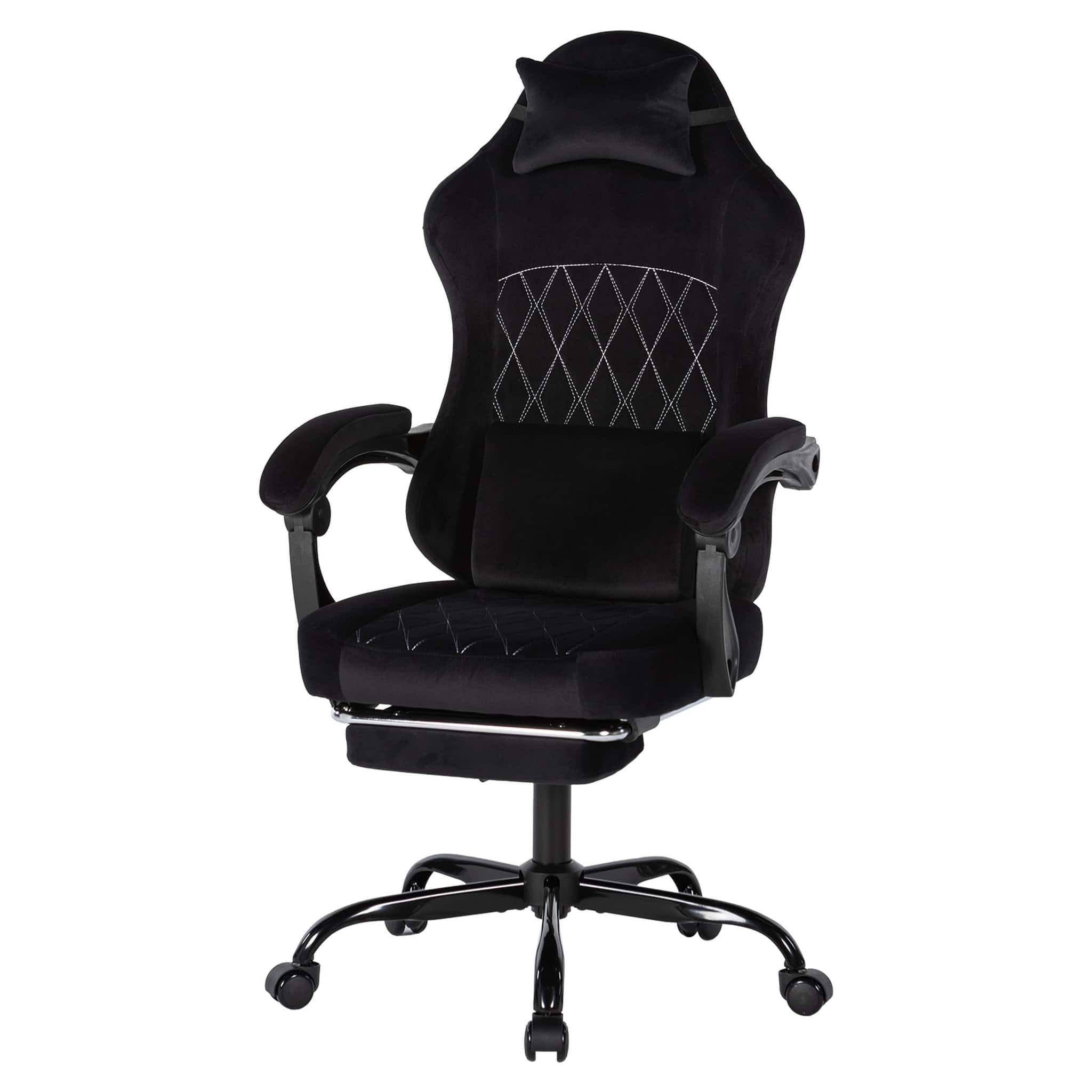 Forest'nSky - Ergonomic Office Chair Gaming Chair with Adjustable Headrest Backrest - Black
