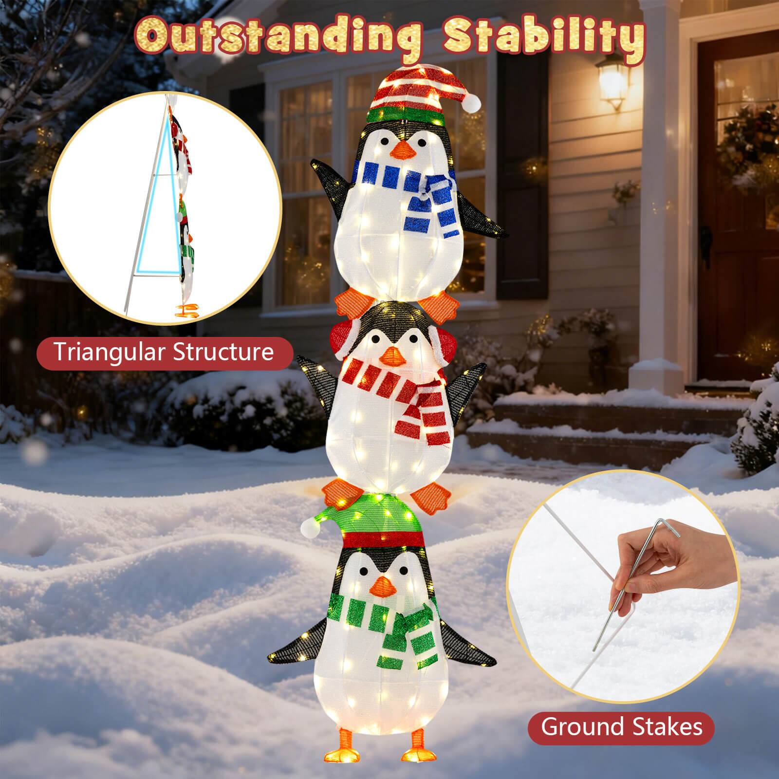 Outstanding Stability

Triangular Structure

Ground Stakes
