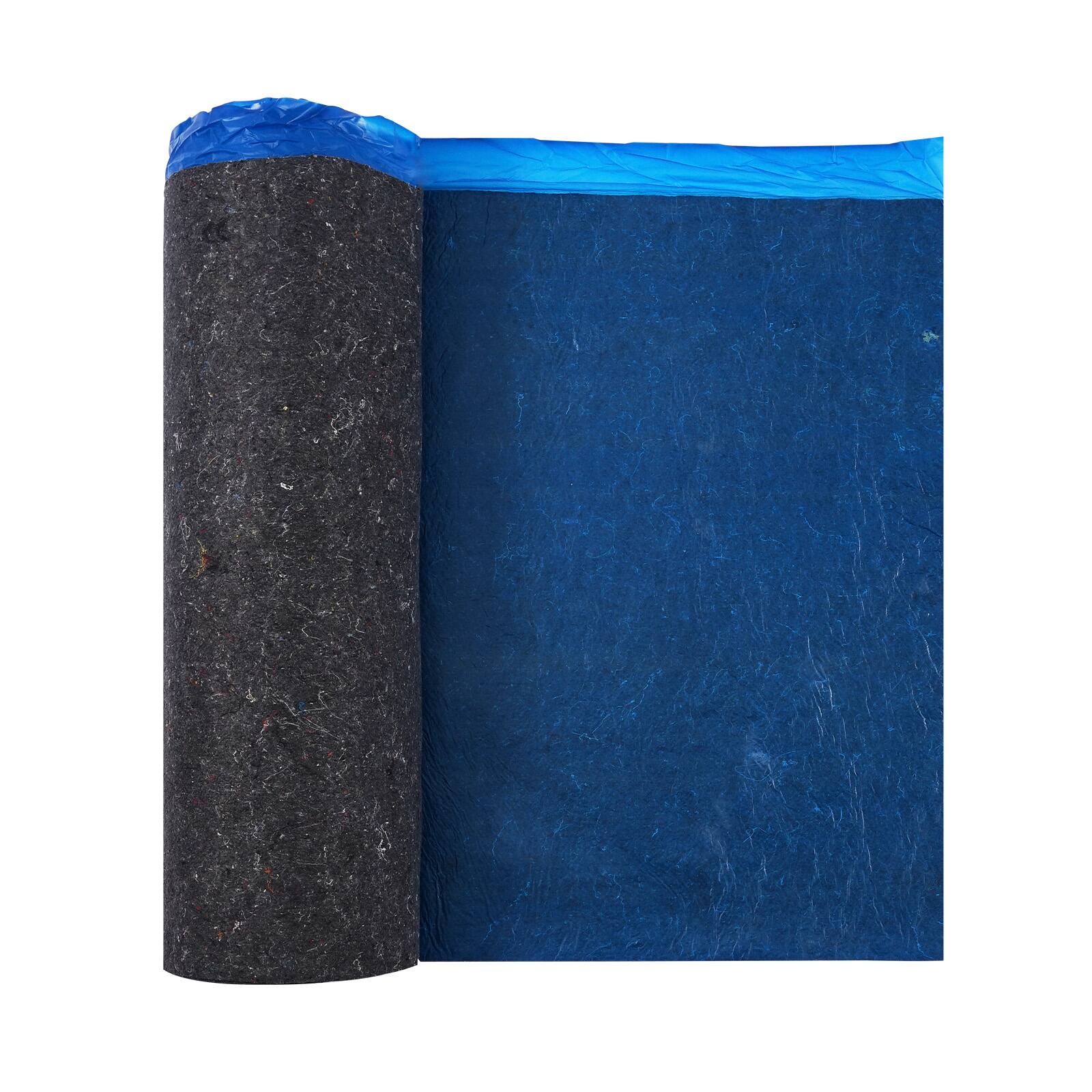 Alt View 5. VEVOR - Floor Underlayment 100 sq. ft/Roll, 3 mm Thick Laminate Flooring Padding with Attached Vapor Barrier, Heavy Duty Fiber - Blue.