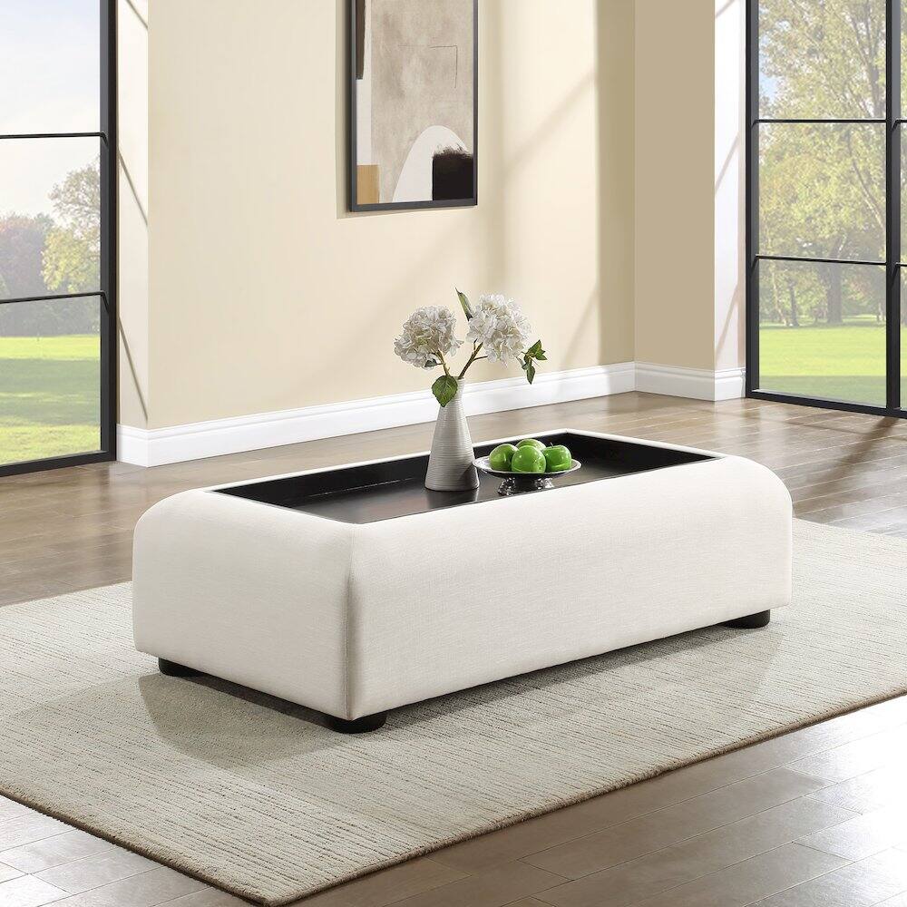Alt View 1. Meridian Furniture - Diana Cream Coffee Table - Beige.
