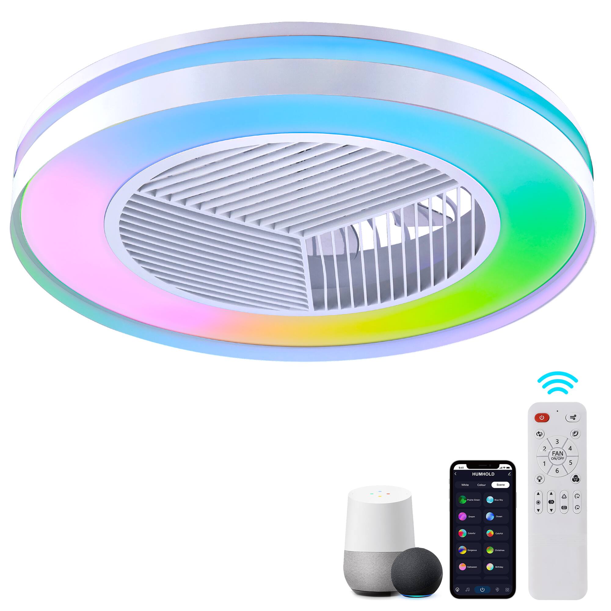 Sure, here is the corrected and grouped text from the image:

- HUSIILD
- FAN
- A C
- 4 1 I
- R 1
- HUMIHO
- White
- Cool
- Warm
- Fan
- Sleep
- Auto
- Light
- Music
- Timer
- 1
- 2
- 3
- 4
- 5
- 6